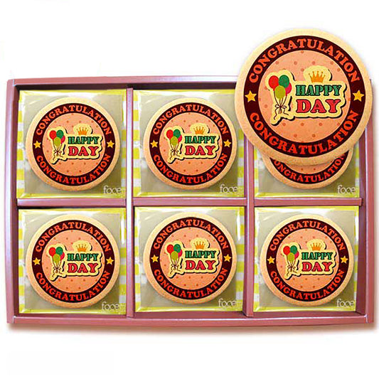 Congratulation Happy Day / round / 30ps