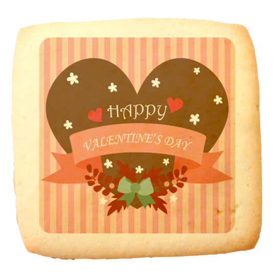 Happy Valentine’s day / stripes / square /45pcs