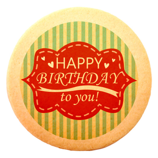 Happy Birthday to you / Stripes Round 30ps