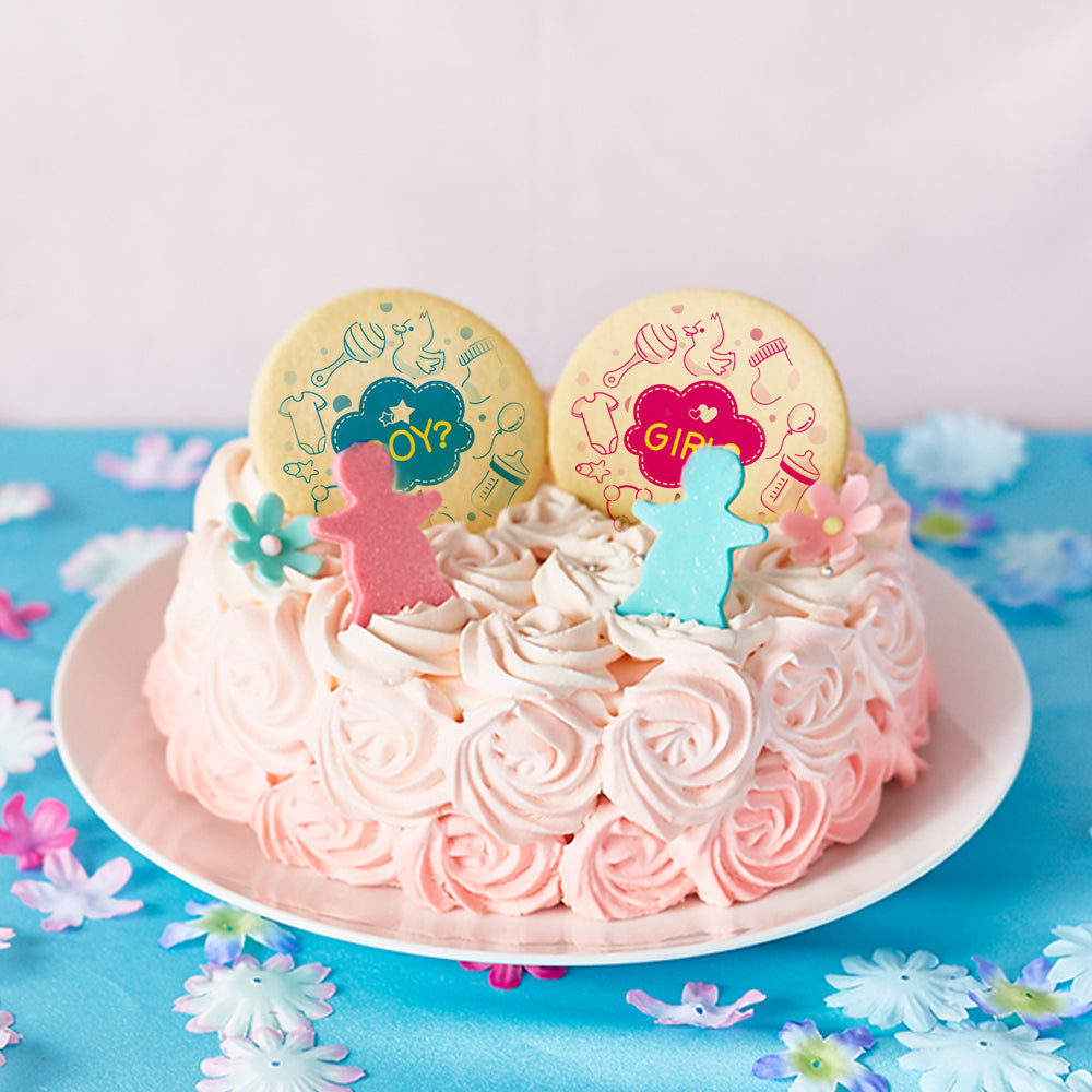 Gender Reveal Cake (Rose diameter 15cm)