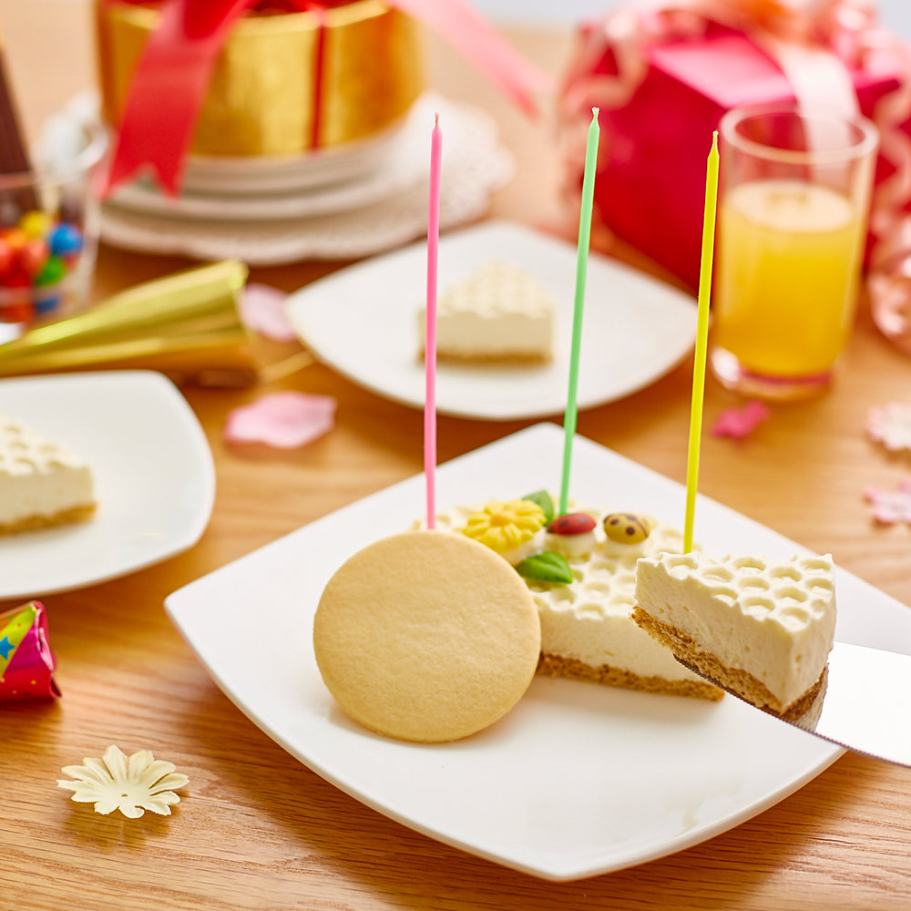 Low-carb No-Bake Cheesecake with customizable printed cookie (diameter 12cm)