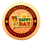 Congratulation Happy Day / round / 30ps