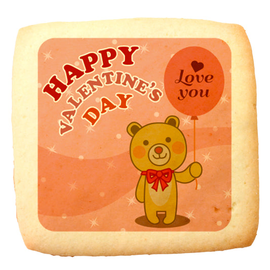 Happy Valentine’s day /a bear / square /45pcs