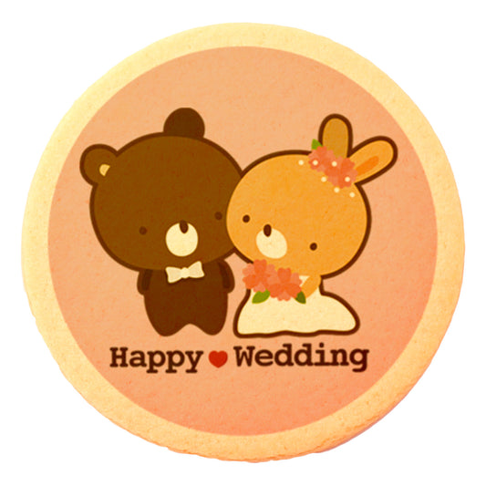 Happy Wedding / a bear and a rabbit in Western formal dress / 30ps