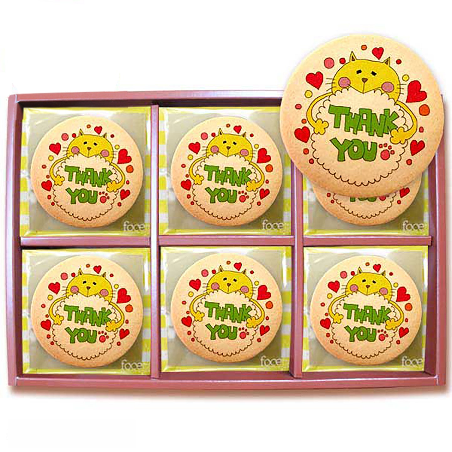 Thank you / a cat / round / 30ps