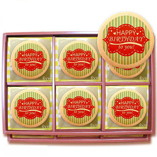Happy Birthday to you / Stripes Round 45pcs