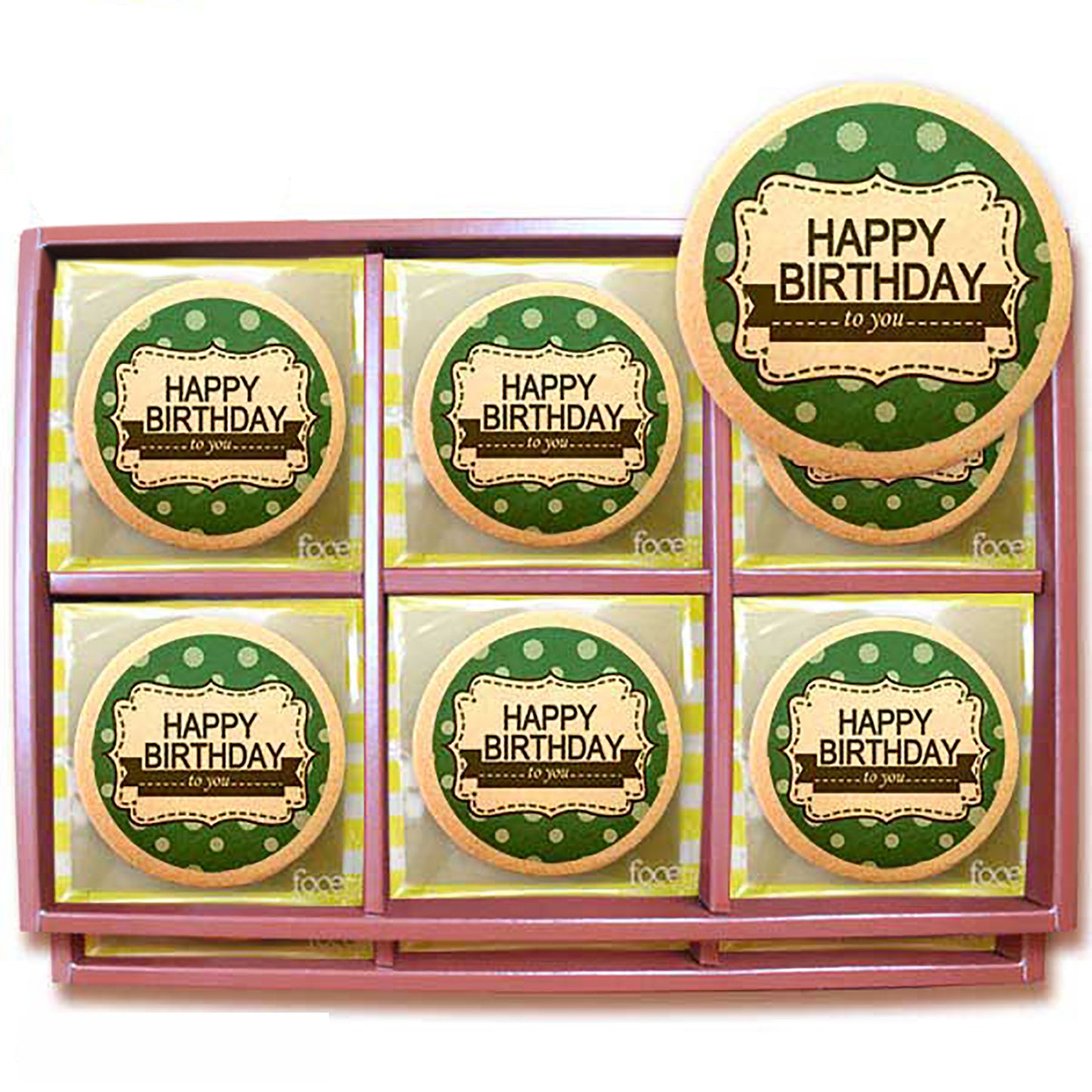 Happy Birthday to you / Green. Round 45pcs