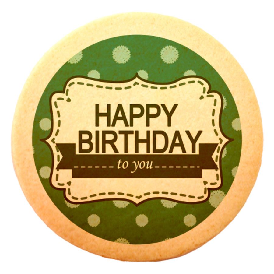 Happy Birthday to you / Green. Round 30ps