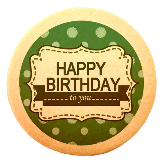 Happy Birthday to you / Green. Round 30ps