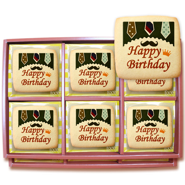 Happy Birthday Mustache 45pcs