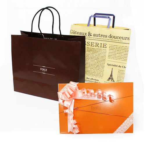 [Paid gift wrapping] Ribbon + paper bag (not wrapped)
