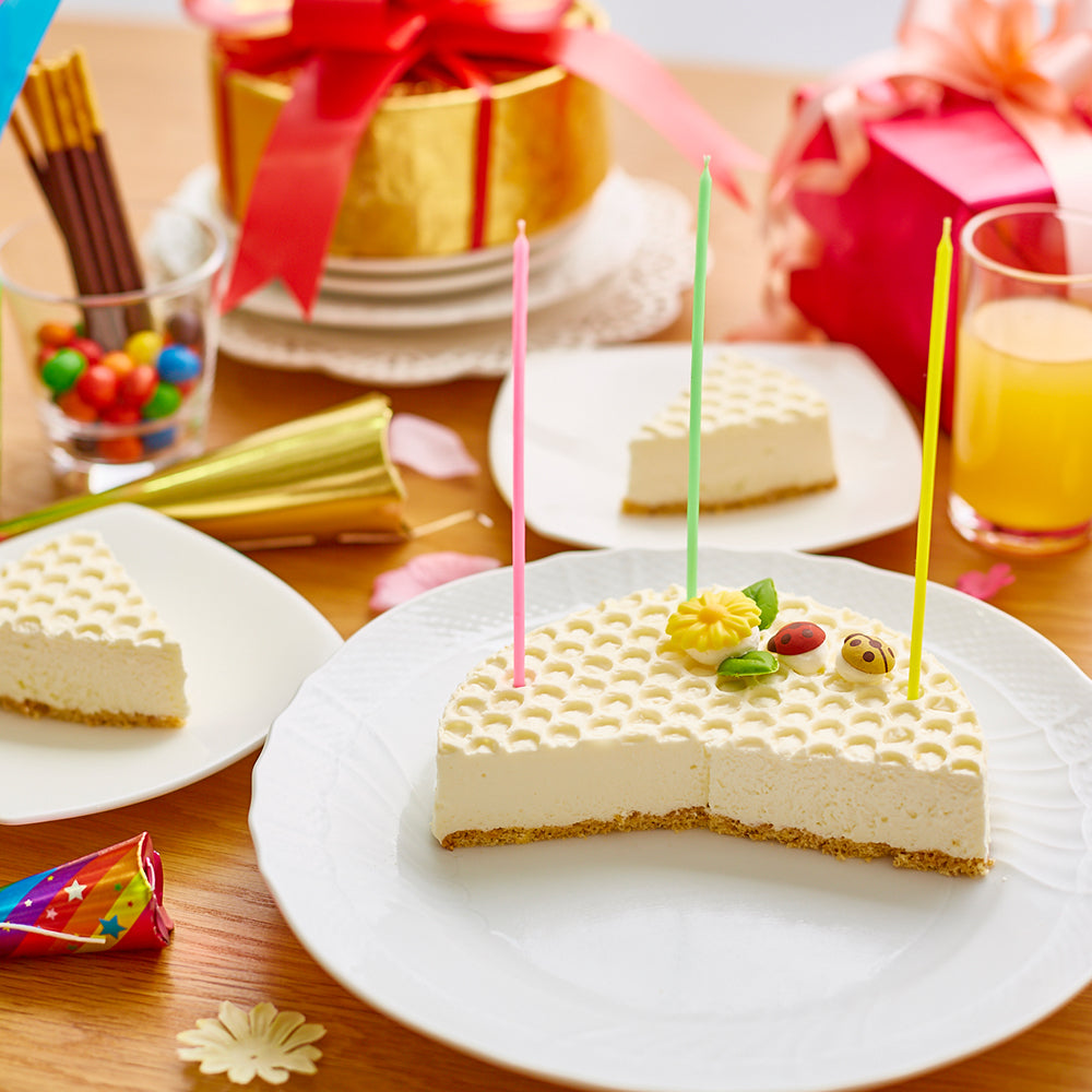 Low-carb No-Bake Cheesecake with printed cookie (diameter 15cm)