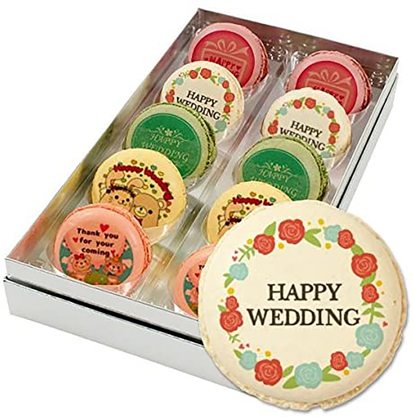 Happy wedding / assorted macarons 10ps