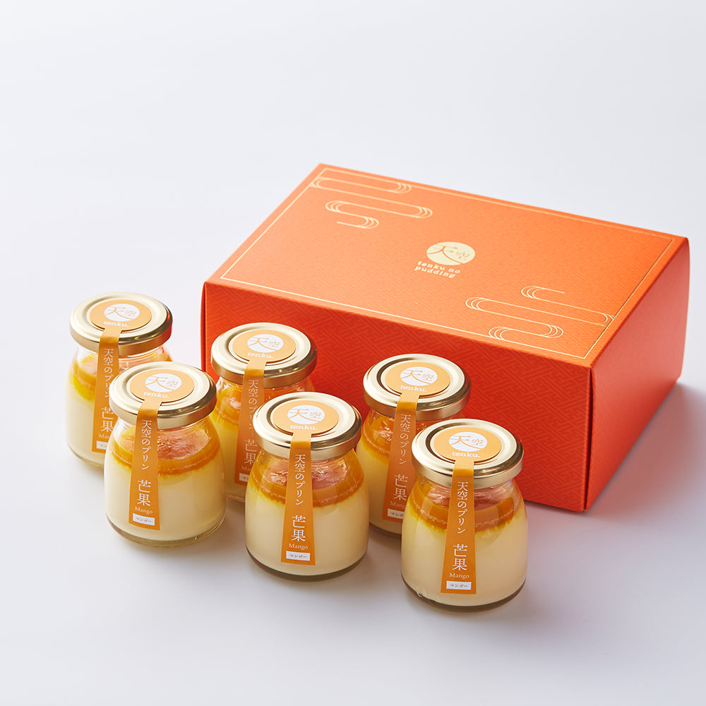 Tenku Pudding Mango 6 pcs